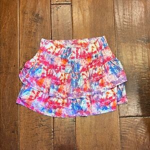 Lucky in Love Colorful Ruffled Mini Skirt